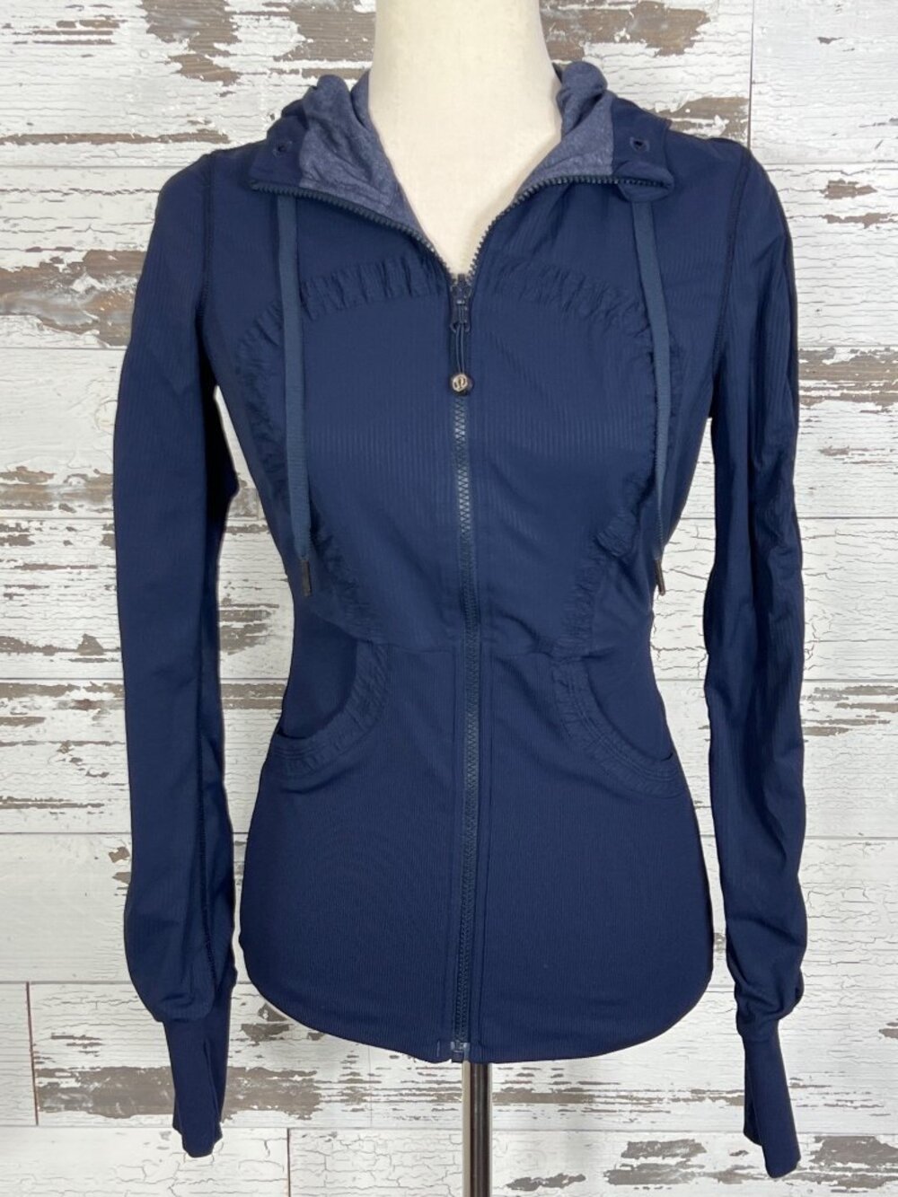 LULULEMON Dance Studio Jacket III in Cadet Blue Sz 6 #W4AS9S EUC